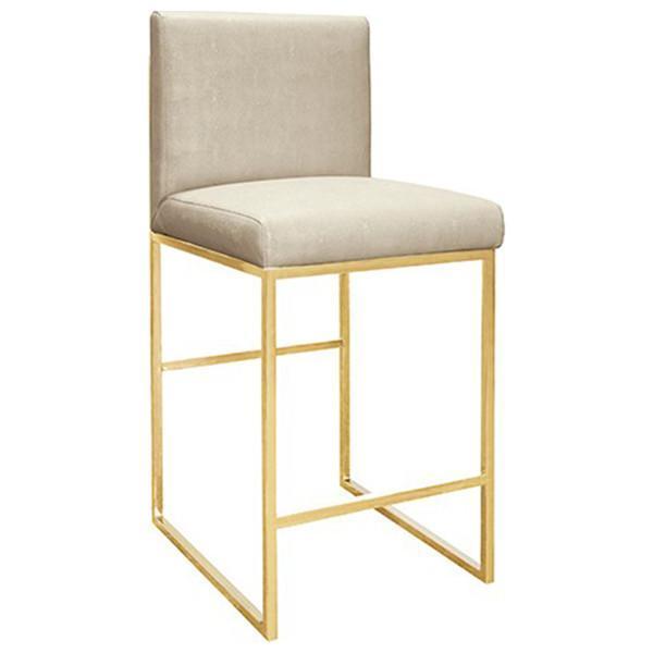 Worlds Away Faux Shagreen Counter Stool