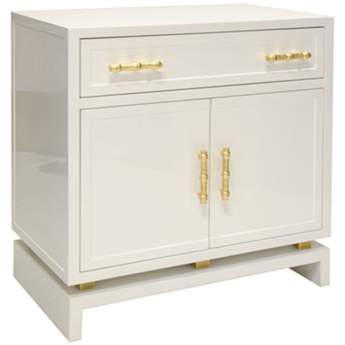 Worlds Away Matte 1-Drawer Nightstand MARCUS GRY