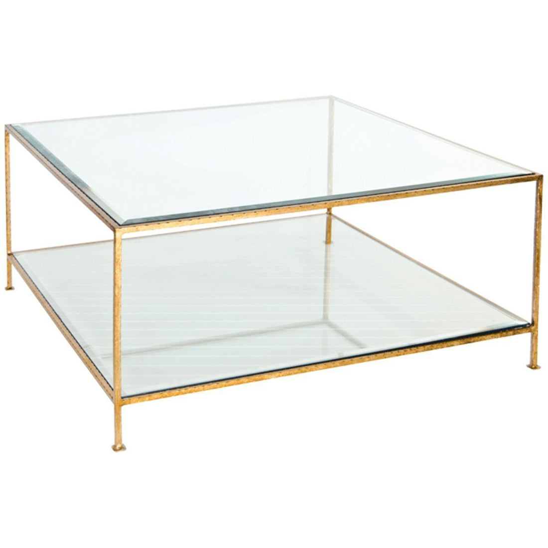 Worlds Away Hammered Square Coffee Table QUADRO G