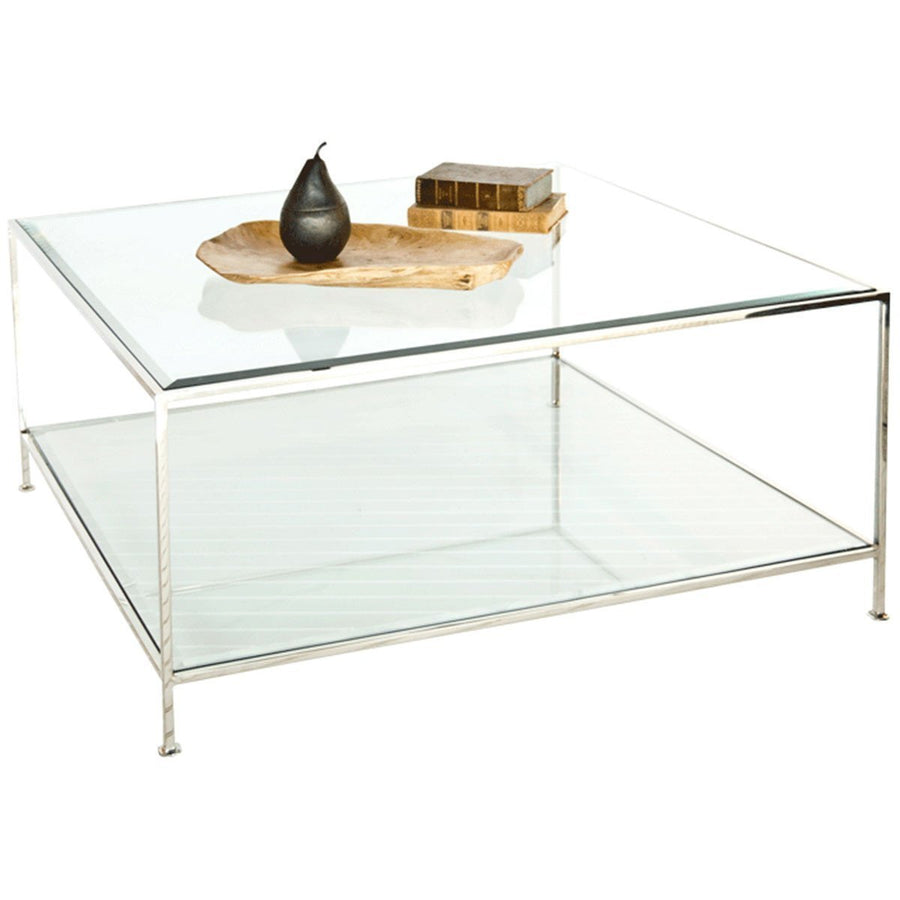 Worlds Away Hammered Square Coffee Table QUADRO G