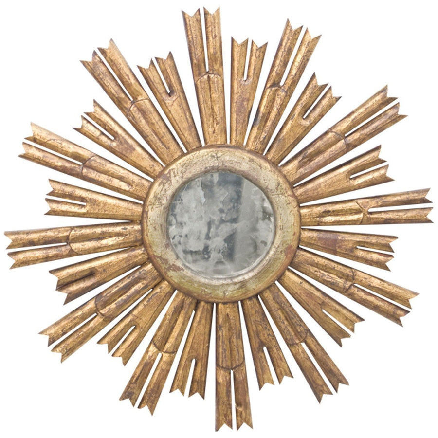 Worlds Away Starburst Mirror with Antique Mirror Center RINALDO G