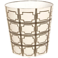 Worlds Away 11" Wide High Oval Wastebasket