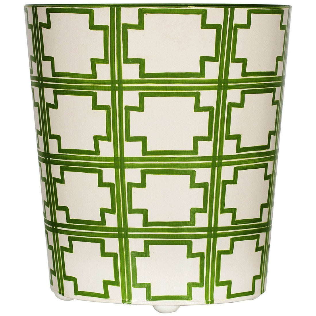 Worlds Away 11" Wide High Oval Wastebasket