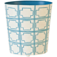 Worlds Away 11" Wide High Oval Wastebasket