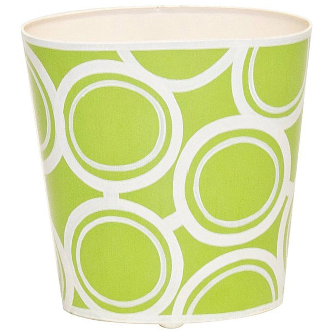 Worlds Away Oval Wastebasket