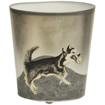 Worlds Away Husky Wastebasket