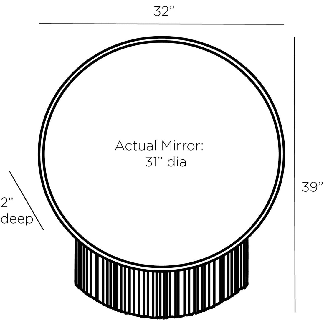 Arteriors Winchester Mirror