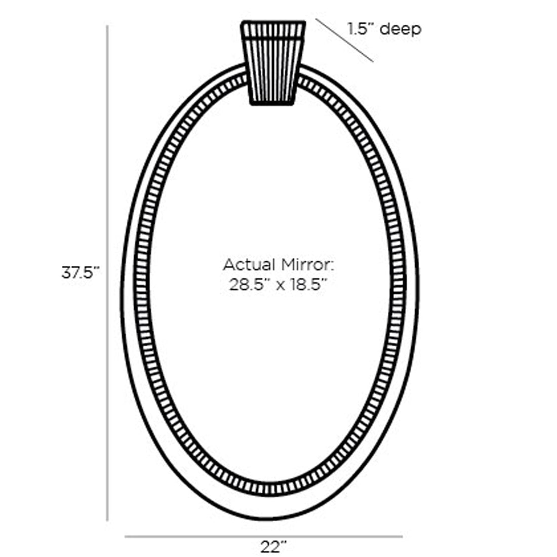 Arteriors Tedesco Mirror