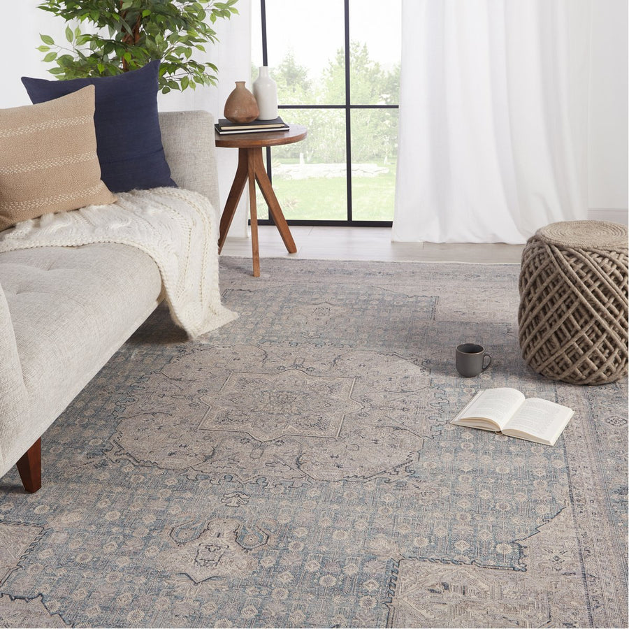 Jaipur Winsome Epsilon Medallion Blue Gray WNO01 Rug