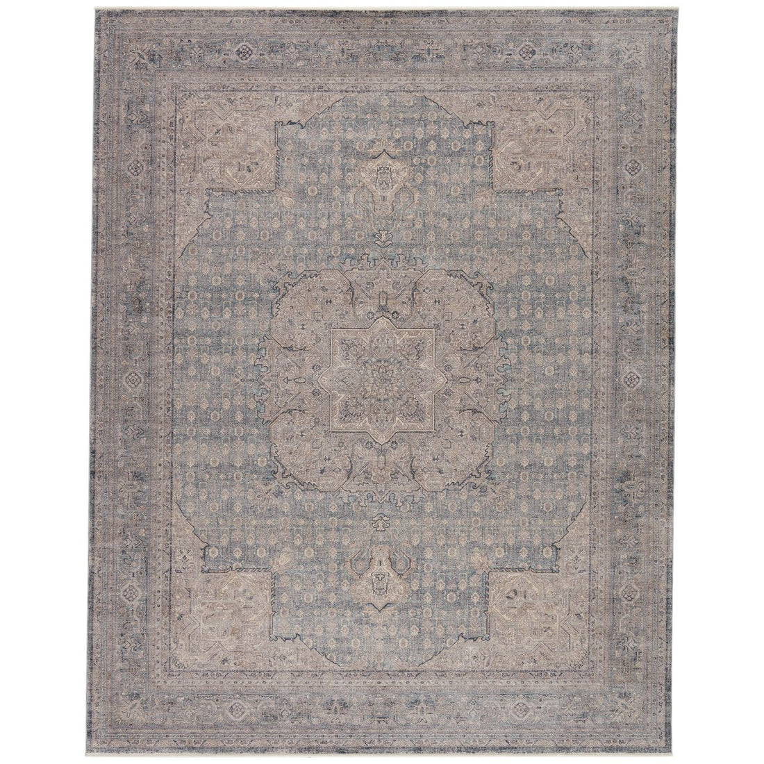 Jaipur Winsome Epsilon Medallion Blue Gray WNO01 Rug