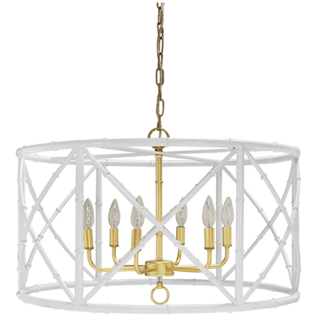 Worlds Away Bamboo Chandelier