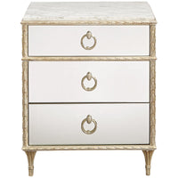 Caracole Fontainebleau Aluminum Nightstand