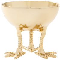 Villa & House Daphne Bowl, Brass Finish