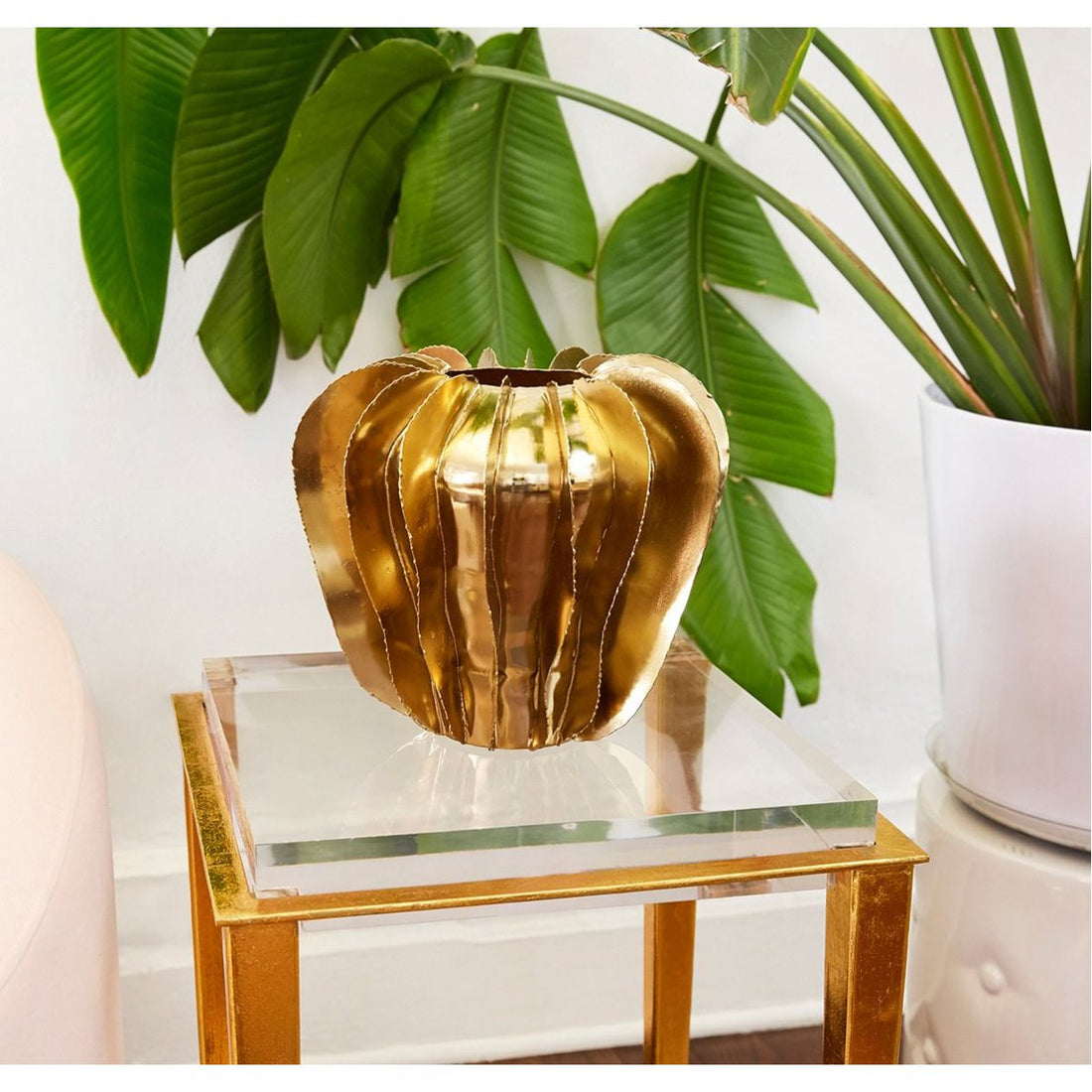 Villa & House Doral Vase - Brass Finish