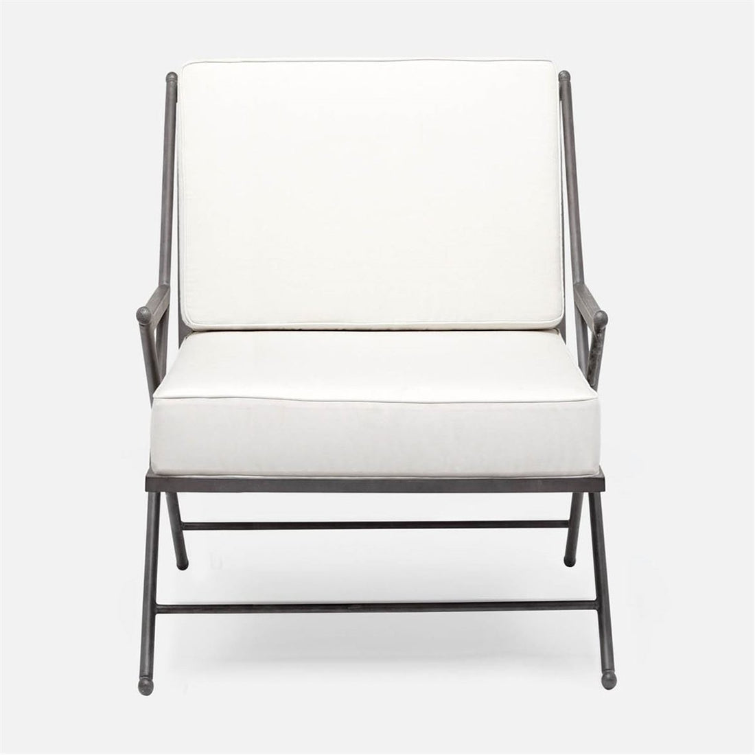 Made Goods Balta Metal XL Outdoor Lounge Chair, Volta Fabric