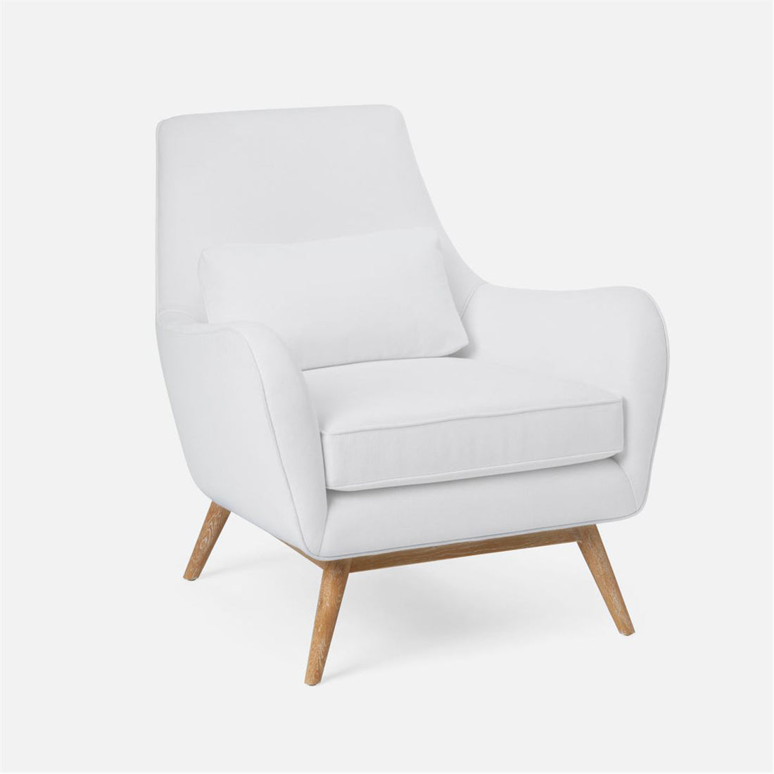 Made Goods Colten Lounge Chair in Cerused White Oak