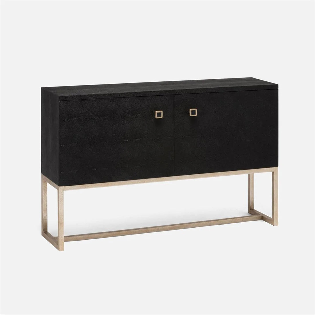 Made Goods Dallon Narrow Realistic Faux Shagreen 2-Door Buffet