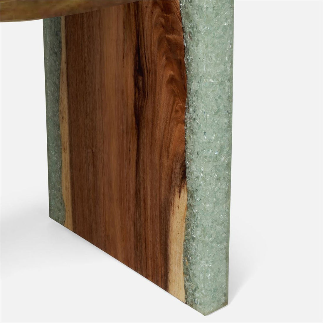 Made Goods Emiyn Wood and Crushed Crystals Console Table