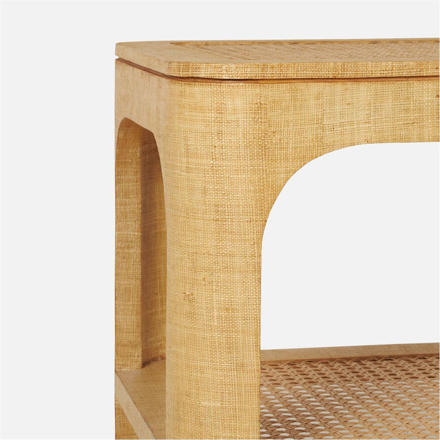 Made Goods Fiorenza Raffia Side Table