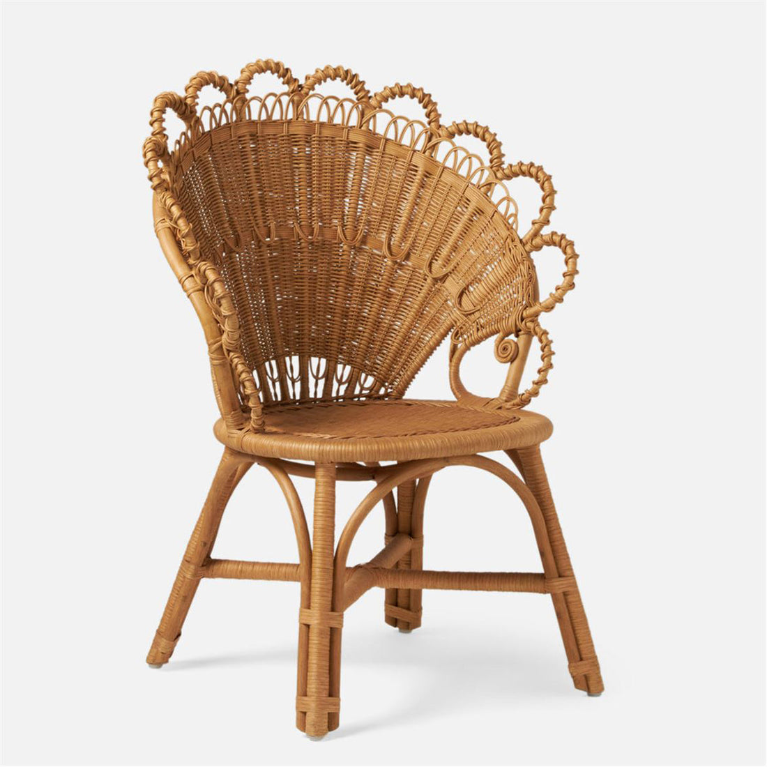 Made Goods Gretel Peacock Style Rattan Dining Chair