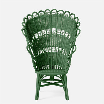 Made Goods Gretel Peacock Style Rattan Lounge Chair