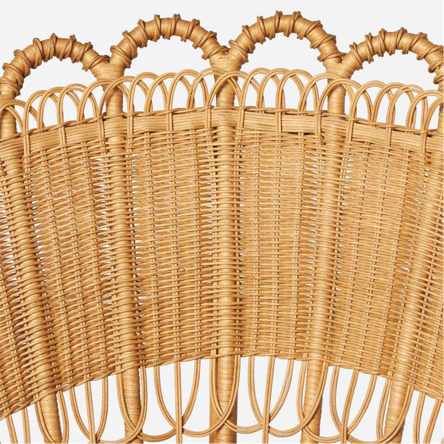 Made Goods Gretel Peacock Style Rattan Lounge Chair