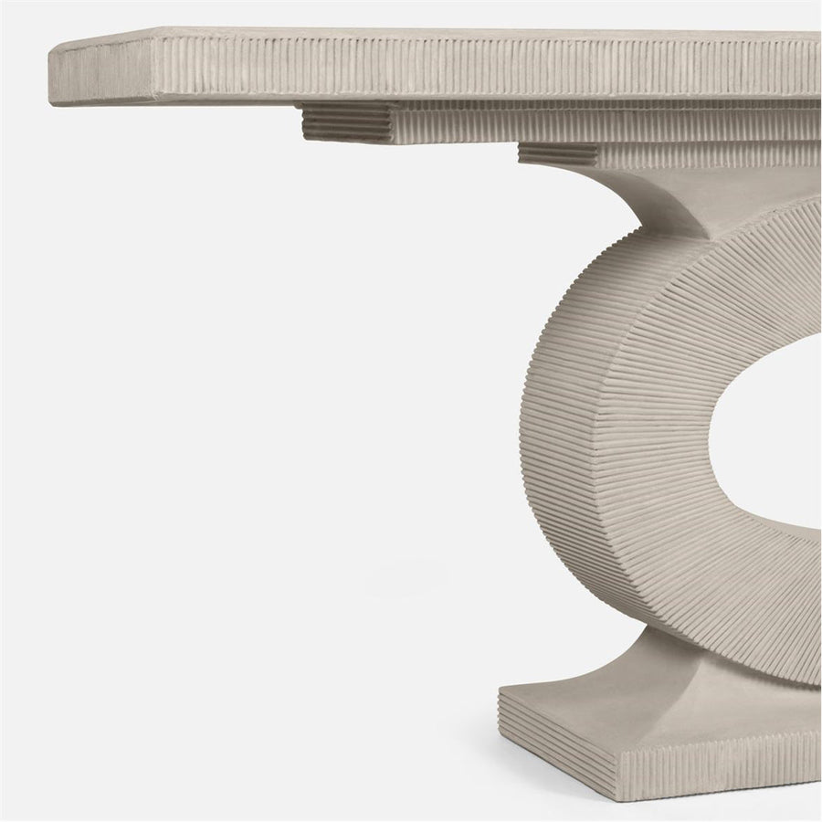 Made Goods Grier Keyhole Base Concrete Outdoor Console Table