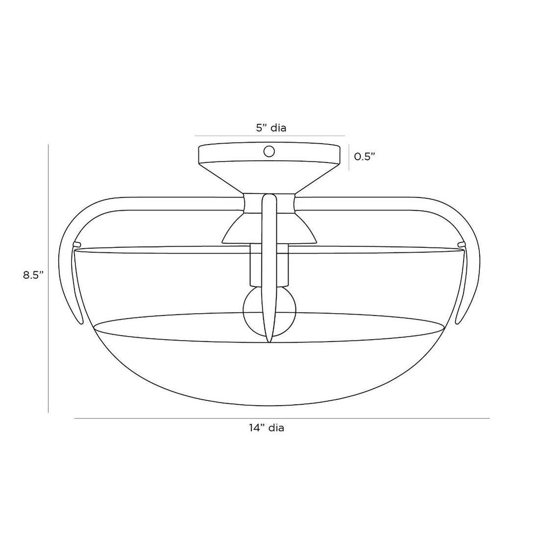 Arteriors Corona Flush Mount