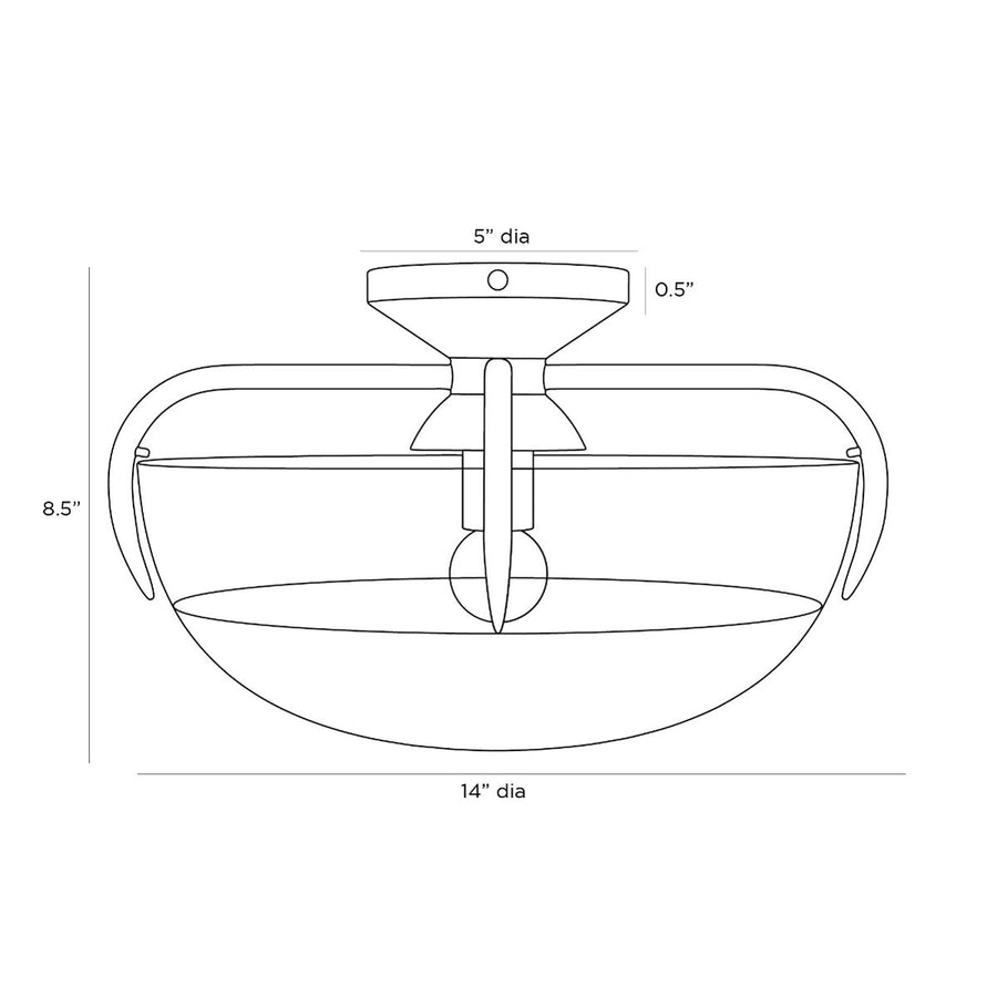 Arteriors Corona Flush Mount