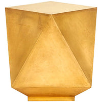 Villa & House Hedron Side Table - Brass