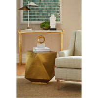 Villa & House Hedron Side Table - Brass