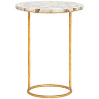 Villa & House Jenay Side Table - Gold Leafed Stand