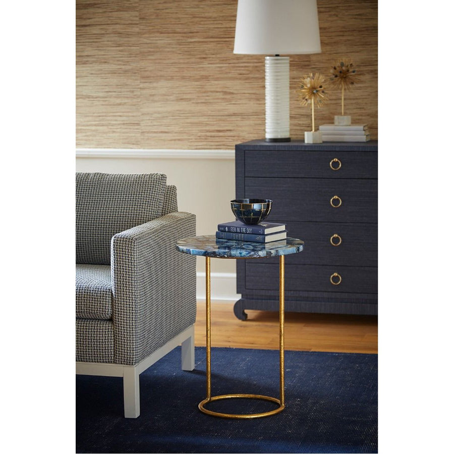 Villa & House Jenay Side Table - Gold Leafed Stand