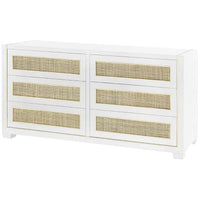 Villa & House Karen Extra Large 6-Drawer Dresser - White