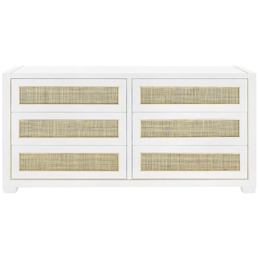 Villa & House Karen Extra Large 6-Drawer Dresser - White