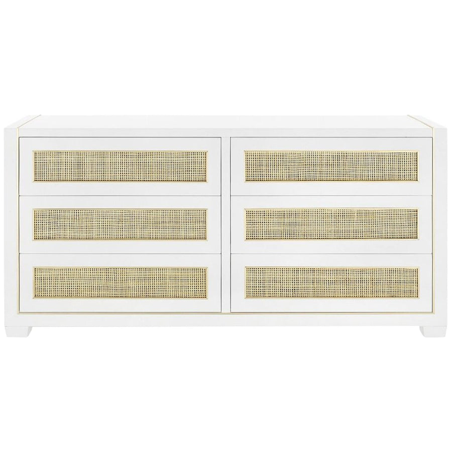 Villa & House Karen Extra Large 6-Drawer Dresser - White