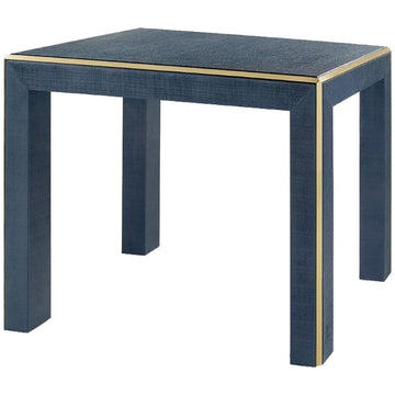 Villa & House Lauren Side Table - Brass Accents