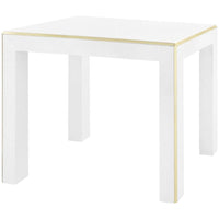 Villa & House Lauren Side Table - Brass Accents