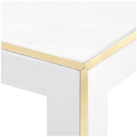 Villa & House Lauren Side Table - Brass Accents