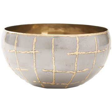 Villa & House Loom Medium Bowl - Brass Accents