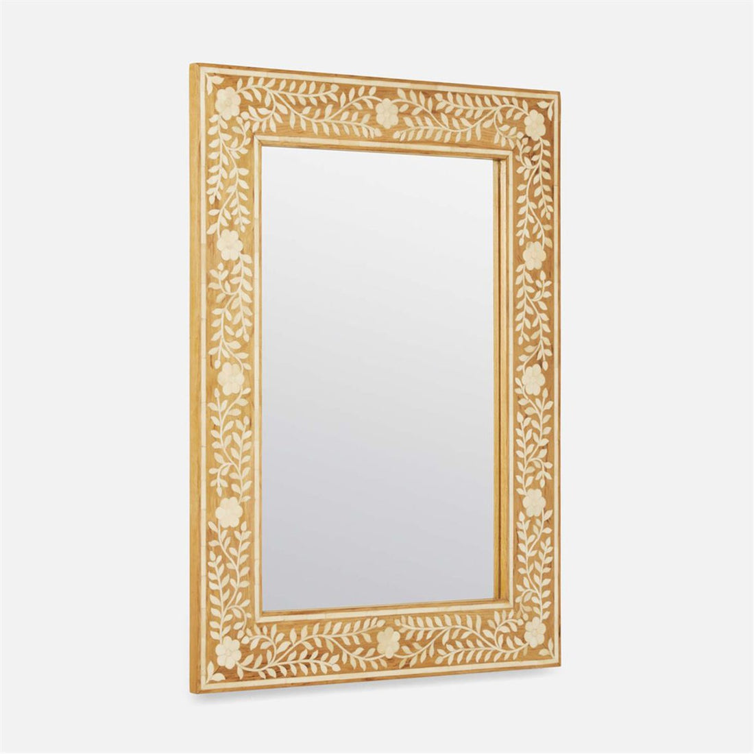 Made Goods Adelise Rectangular Mirror in Natural Oak