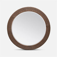 Made Goods Flannery Faux Wicker Outdoor Mirror