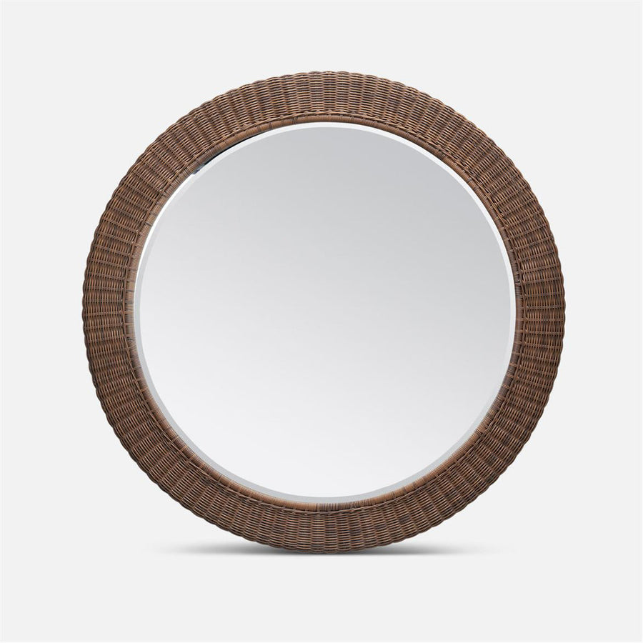 Made Goods Flannery Faux Wicker Outdoor Mirror