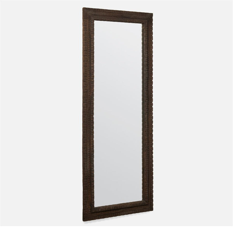 Made Goods Holsten Leaf-like Mango Wood Large Mirror