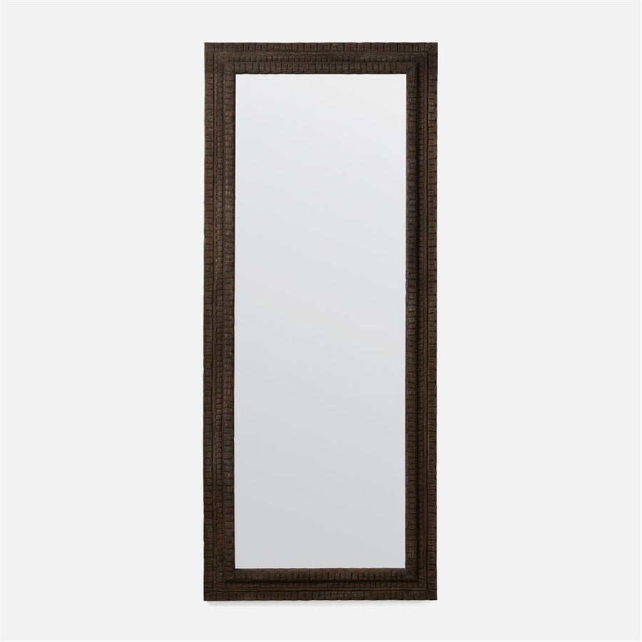 Made Goods Holsten Leaf-like Mango Wood Large Mirror