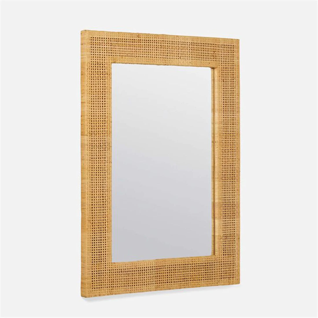 Made Goods Isla Woven Peeled Rattan Mirror