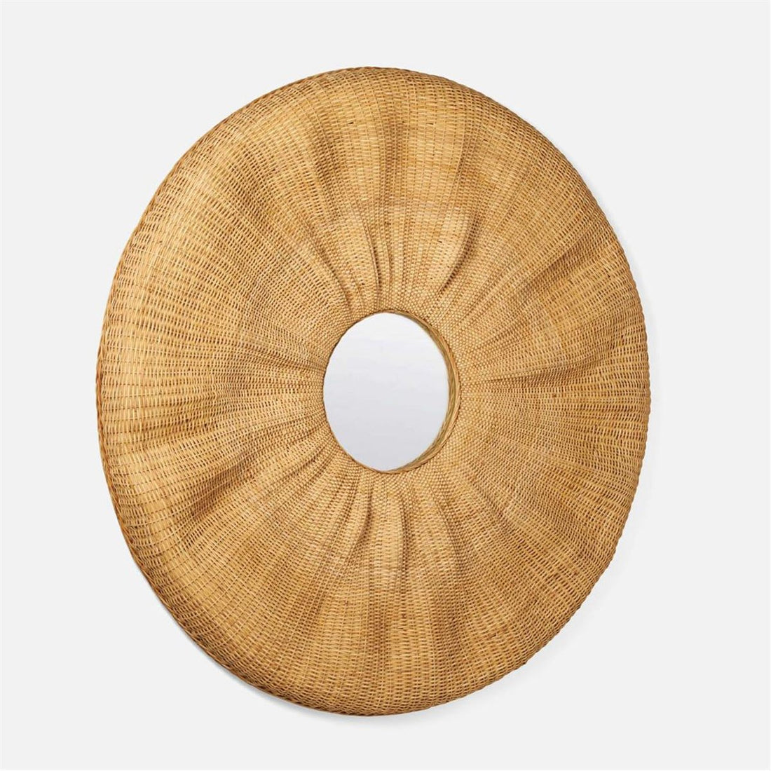 Made Goods Larkin Peeled Rattan Round Mirror