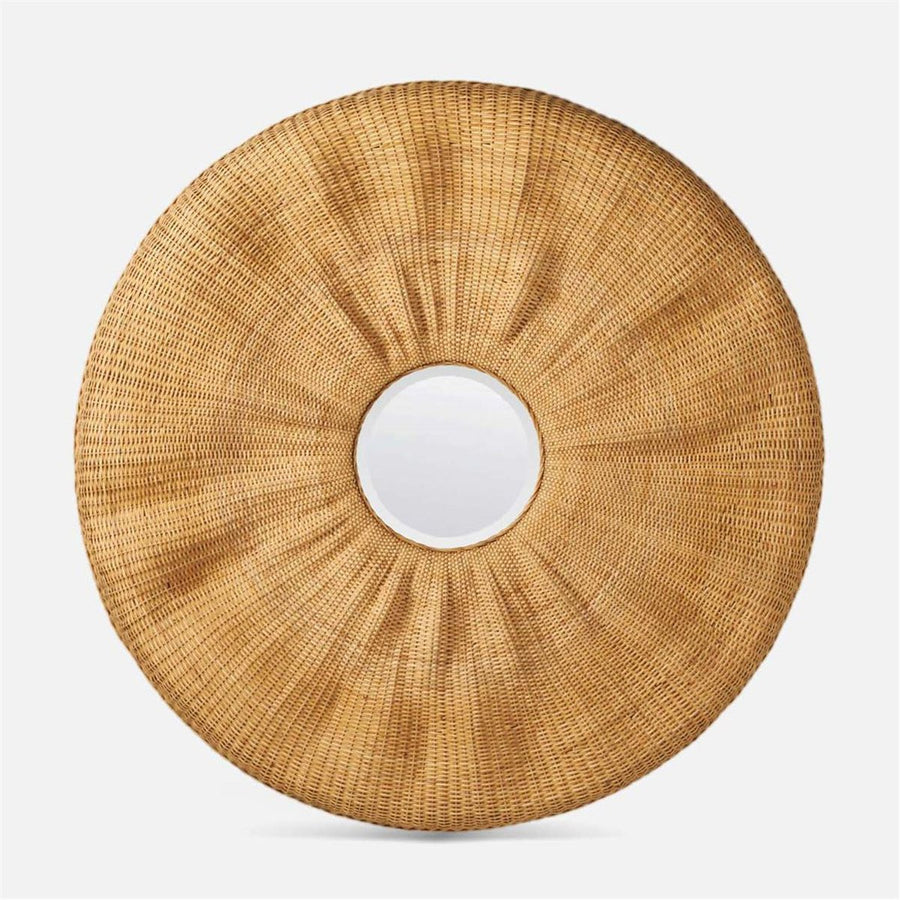 Made Goods Larkin Peeled Rattan Round Mirror