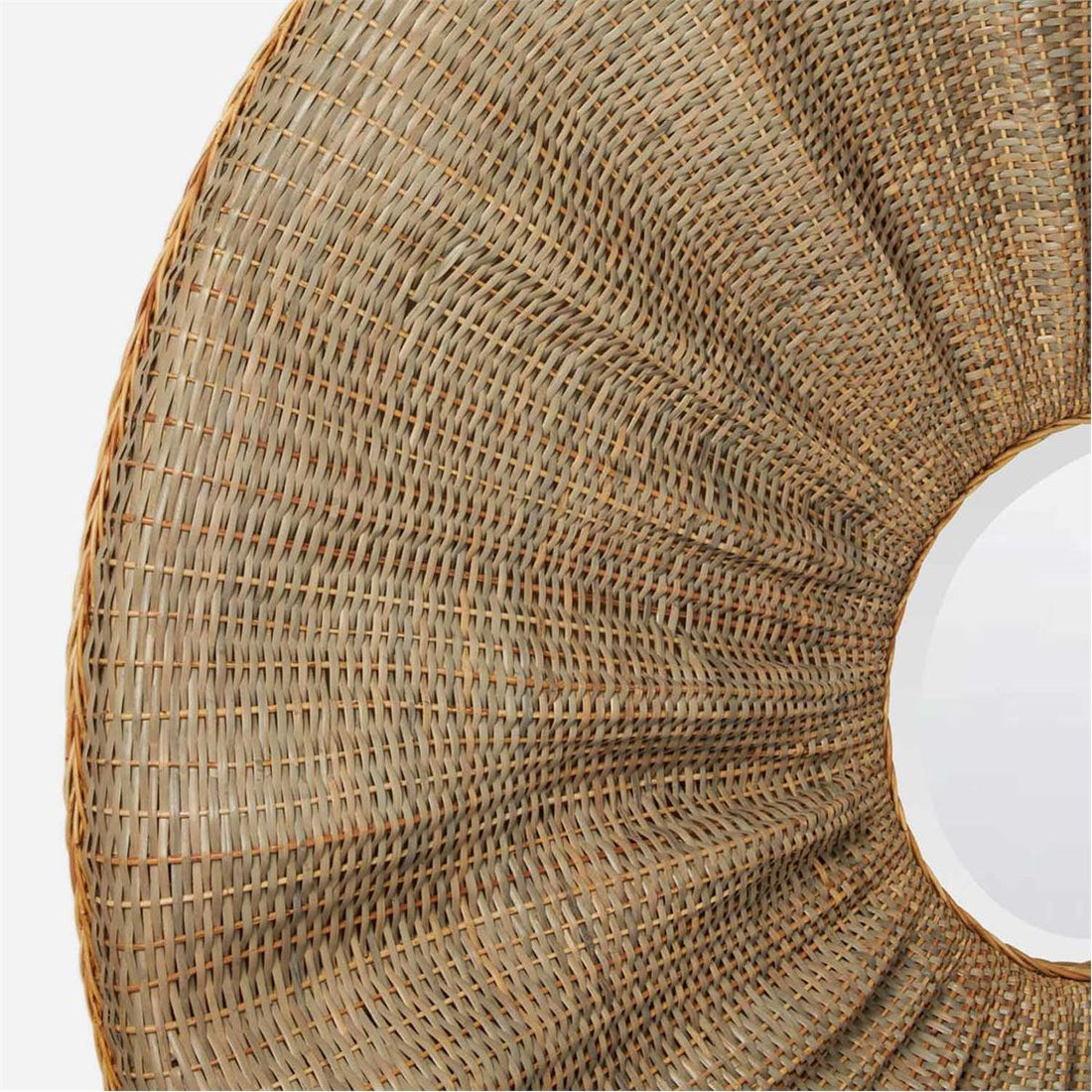 Made Goods Larkin Peeled Rattan Round Mirror