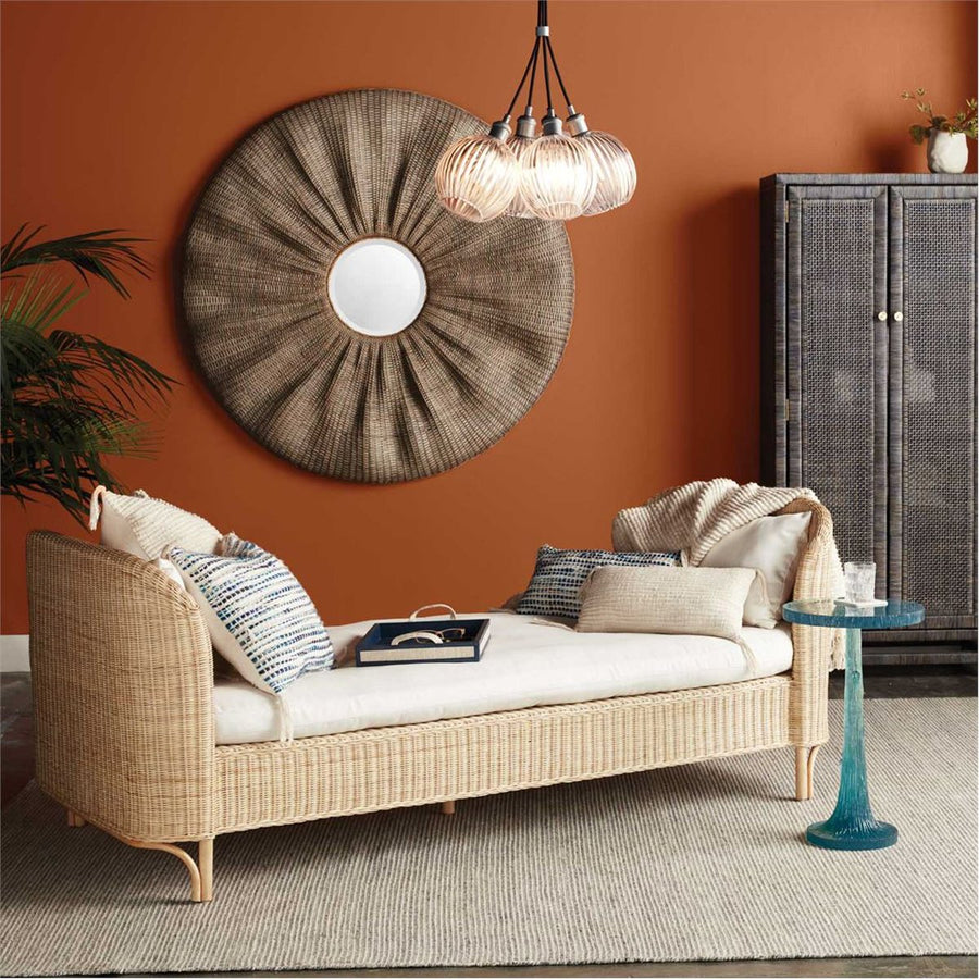 Made Goods Larkin Peeled Rattan Round Mirror